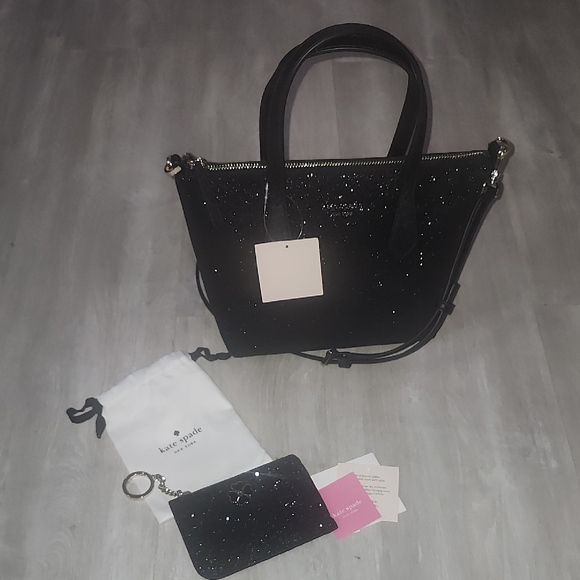 kate spade Handbags - Kate Spade Joeley Black Glimmer Small Satchel and Cardholder